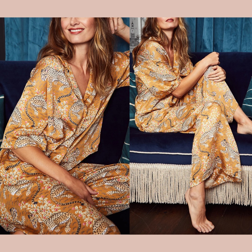 NWT $198‎ Printfresh [ Medium Tall ] Eco Satin Wildest Dreams Set Bagheera U1852
